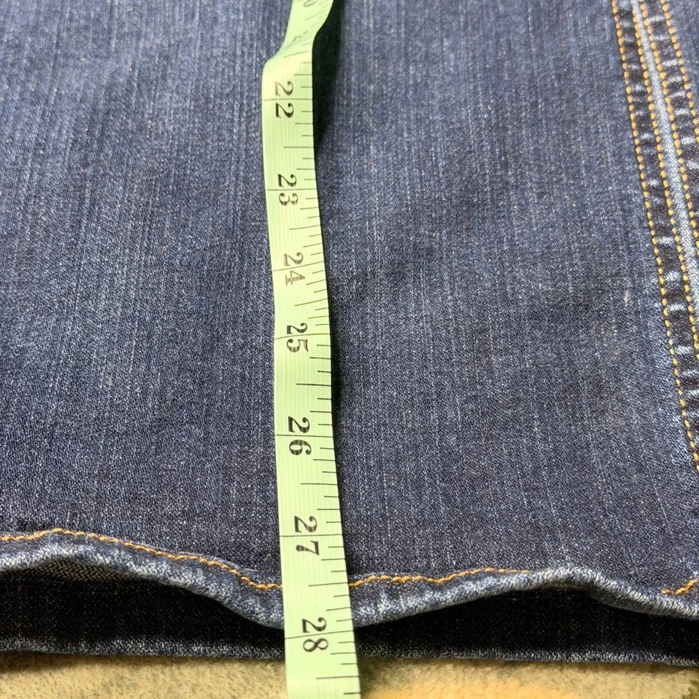 7 For All Mankind Dark Blue Denim Skirt - Picture 7 of 7